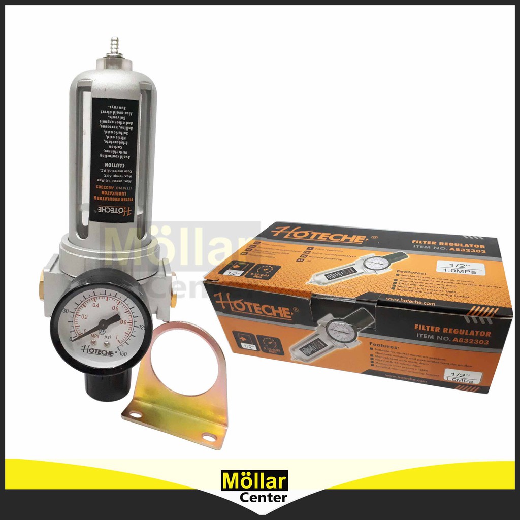 Mollar 1/2 Inch Single Air Filter Regulator - Filter Udara Kompresor