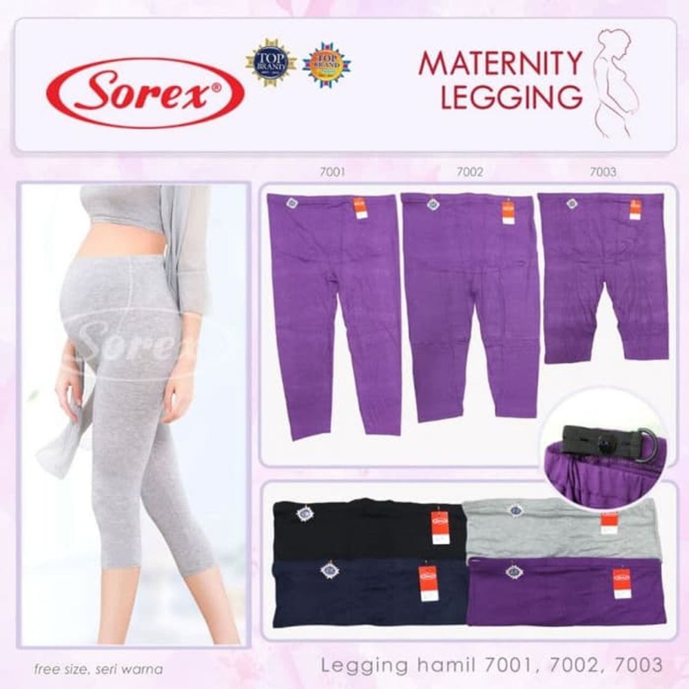 DISKON Celana Pendek Legging Hamil Pendek Harian Santai Sorex 7003 Murah
