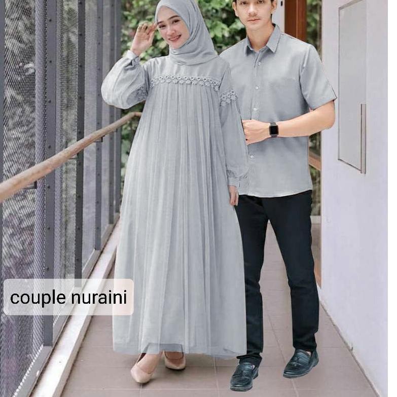 ✦ GAMIS NURAINI KRANCANG Couple nuraini Couple Nurarisa GAMIS ORGANZA TILE GAMIS KONDANGAN brukat ✱