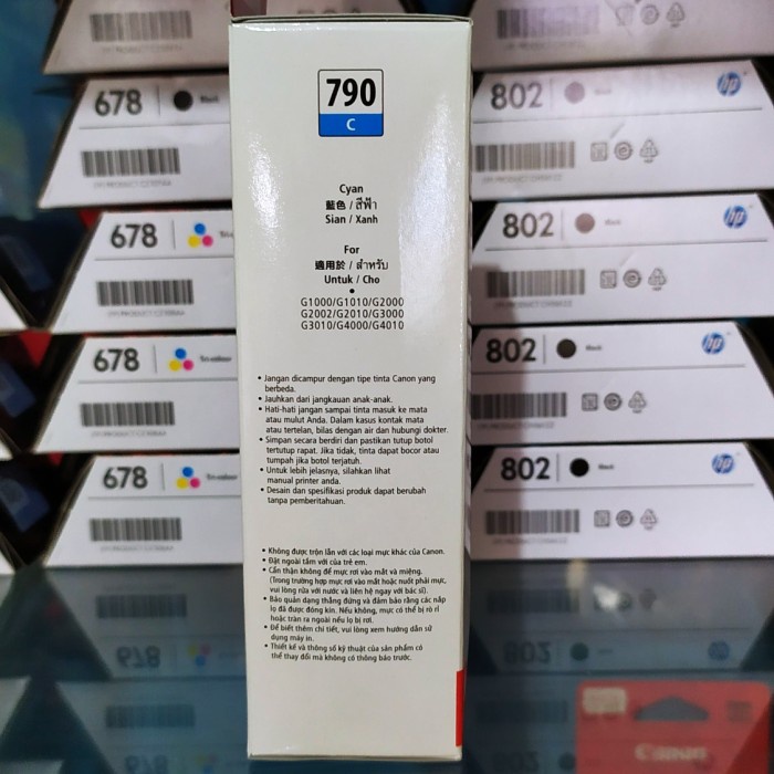 

Terbatas Tinta Canon 790 Cyan Original. Promo