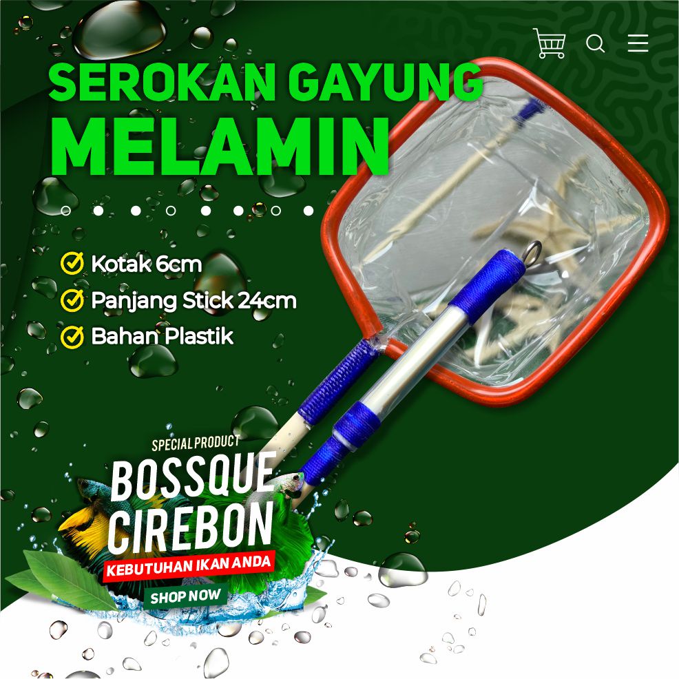 Serokan Gayung Melamin Variasi Handle 6cm Seser Saringan Artemia Sauk Ikan Hias Cupang Kutu Air