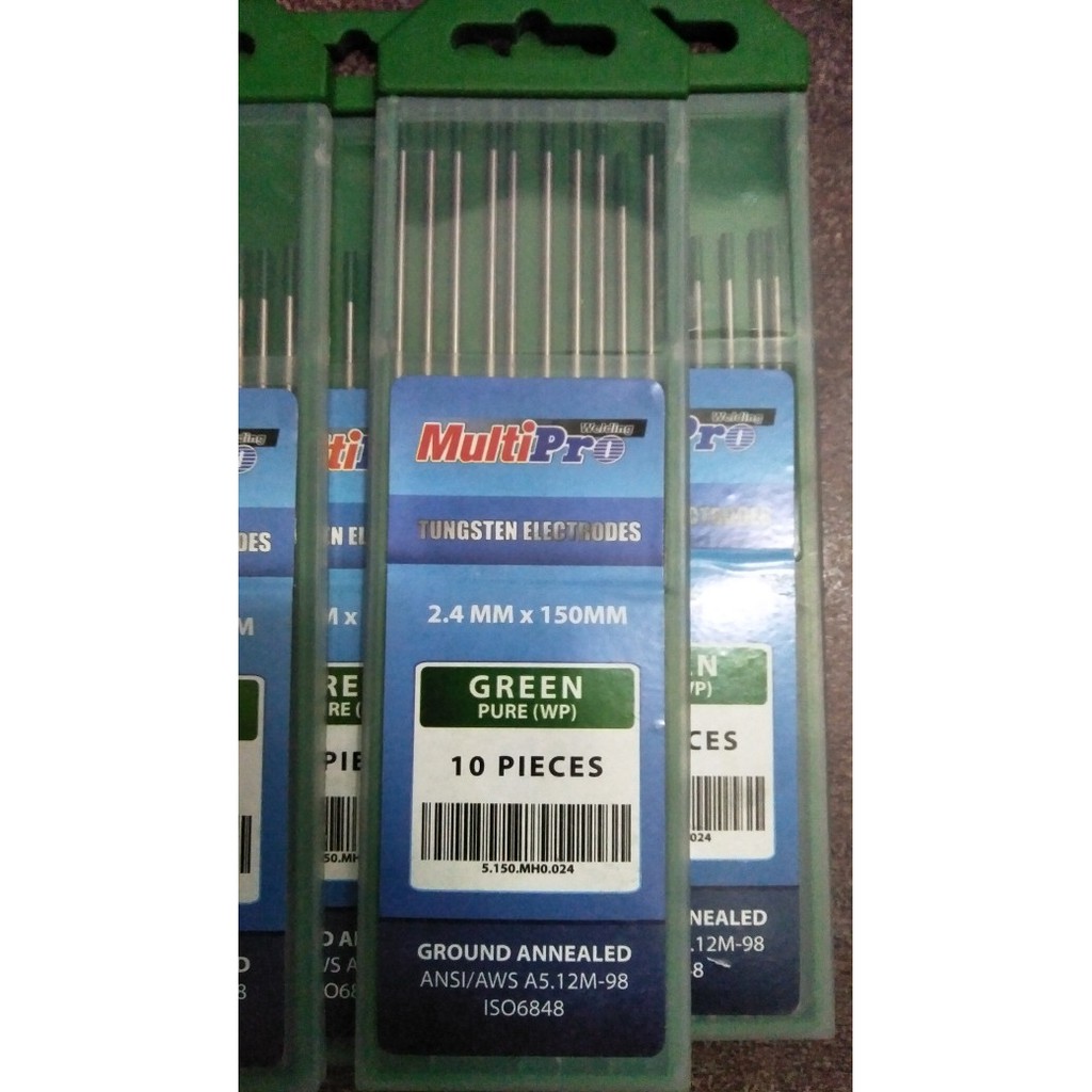 Kawat Las Multipro 1.6mm GREEN 1.6 Tungsten Las Tig Stainless Steel Argon Per Pcs