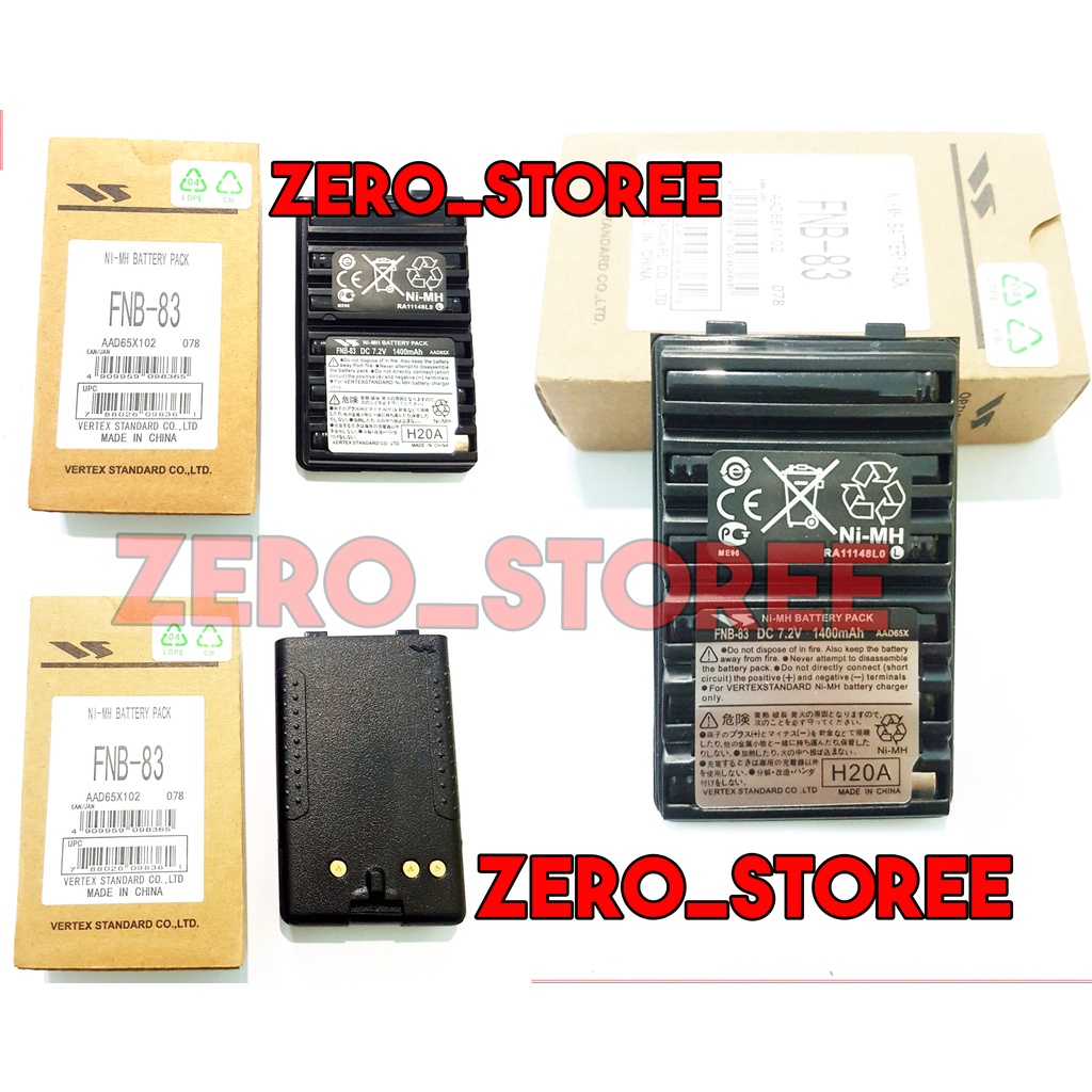 FNB-83 FNB83 Baterai HT Yaesu VX-160 VX160 FT60 VX-160 FT60R HX270S HX37 FT-250 Ft-270 Ft-60 Vx-150 FNB 83 Batre Battery yaesu