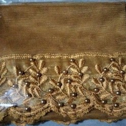 Veil Pengantin Renda Mutiara / Slayer Pengantin Renda Mutiara-GOLD