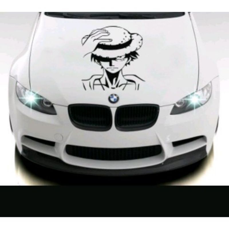 stiker one piece stiker kap stiker body samping stiker mobil Agya ayla