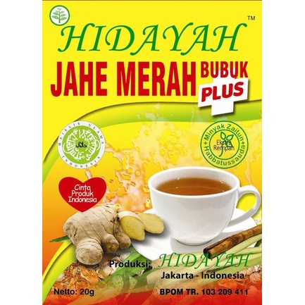 

Minuman Jahe Merah Hidayah Hangatkan Tubuh | Minuman Herbal Renceng Isi 12 Sachet