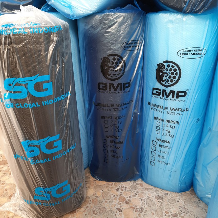 

Bubble wrap GMP Hitam Bening 50x125 3KG