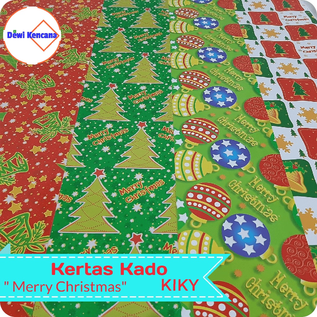 

Kertas Kado "Merry Christmas" Natal Kiky