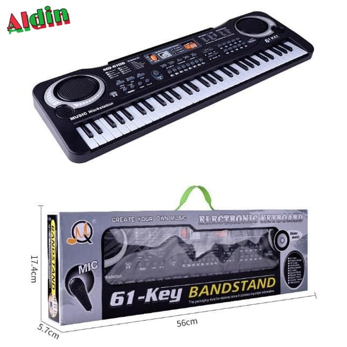 Digital Electronic Keyboard 61 Keys - MQ-6106