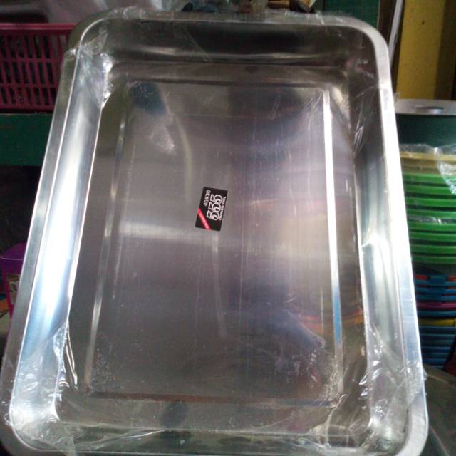 Nampan stainless ukuran besar