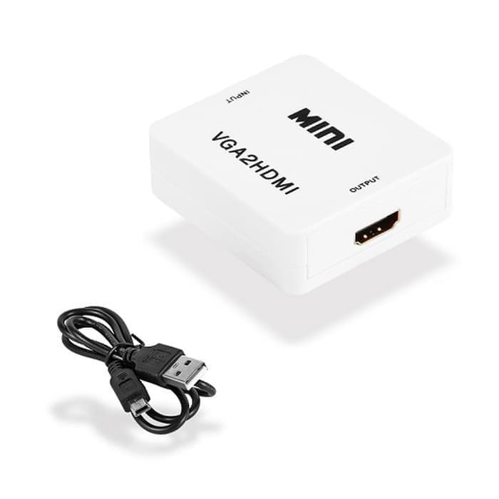 CONVERTER VGA TO HDMI WITH AUDIO BOX MINI