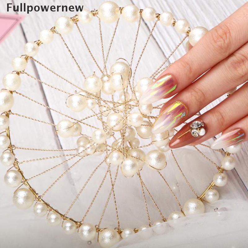 [FULL] 1X Manicure Pearl Nail Art Decoration Board Photo Props Display Tray Accessories