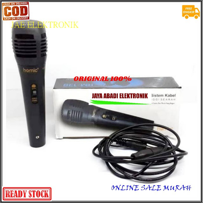 G514 HOMIC Mic kabel Mikropon Microphone MIK KARAOKE pro vocal vokal suara audio sistem professional panggung dj studio sound system cable  Mic Kabel FREE kabel  Mikrofon yang berfungsi menghasilkan suara menjadi getaran listrik sinyal Analog den