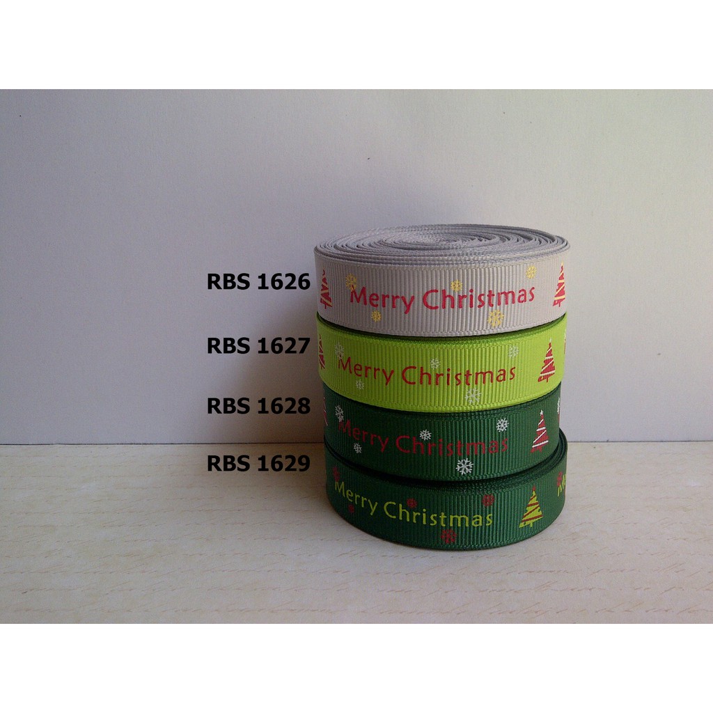 

[10 YARD] PITA GROSGRAIN MOTIF NATAL SALE RBS 1626,1627,1628,1629