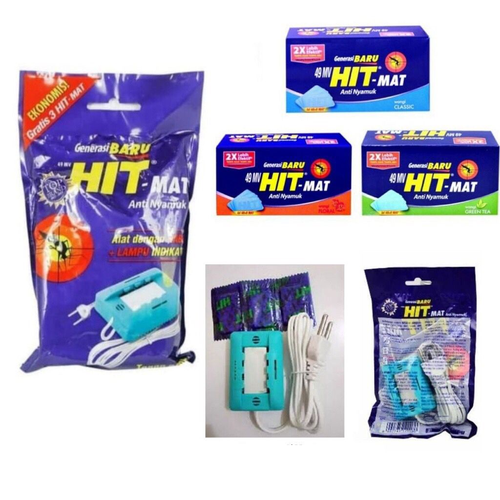HIT MAT ALAT ELEKTRIK & REFILL ANTI NYAMUK LISTRIK / OBAT NYAMUK ELEKTRIK