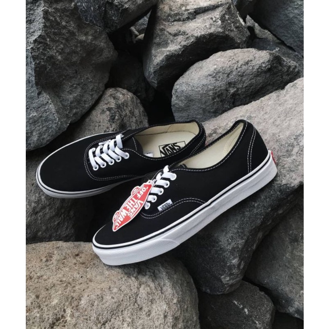 [BISA COD] VANS AUTHENTIC CLASSIC BLACKSHITE KUALITAS IMPORT