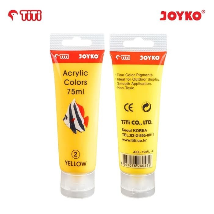 

Acrylic Color Cat Akrilik Joyko TiTi ACC-75ML-2 Yellow Color Warna