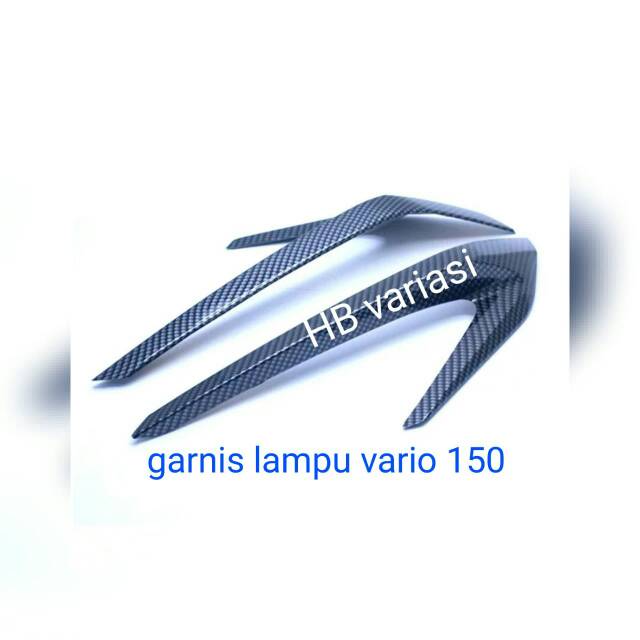 Alis Lampu Depan Vario 125-150 Keyless 2018/2019 Black Carbon