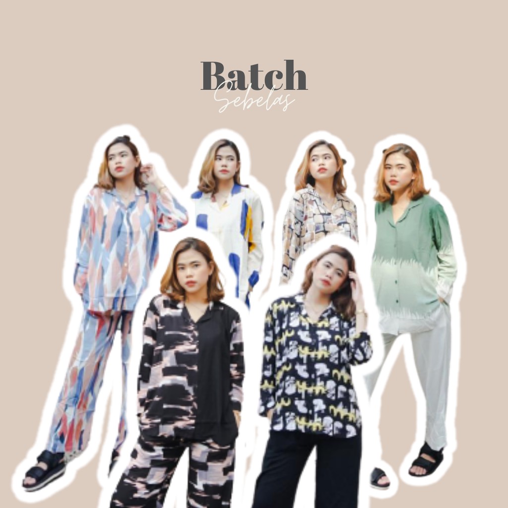 PIYAMA TERMURAH PIYAMA RAYON PIYAMA PANJANG SET DAILY SET RING PIYAMA TIE DYE PIYAMA HOOLAQUEEN.ID