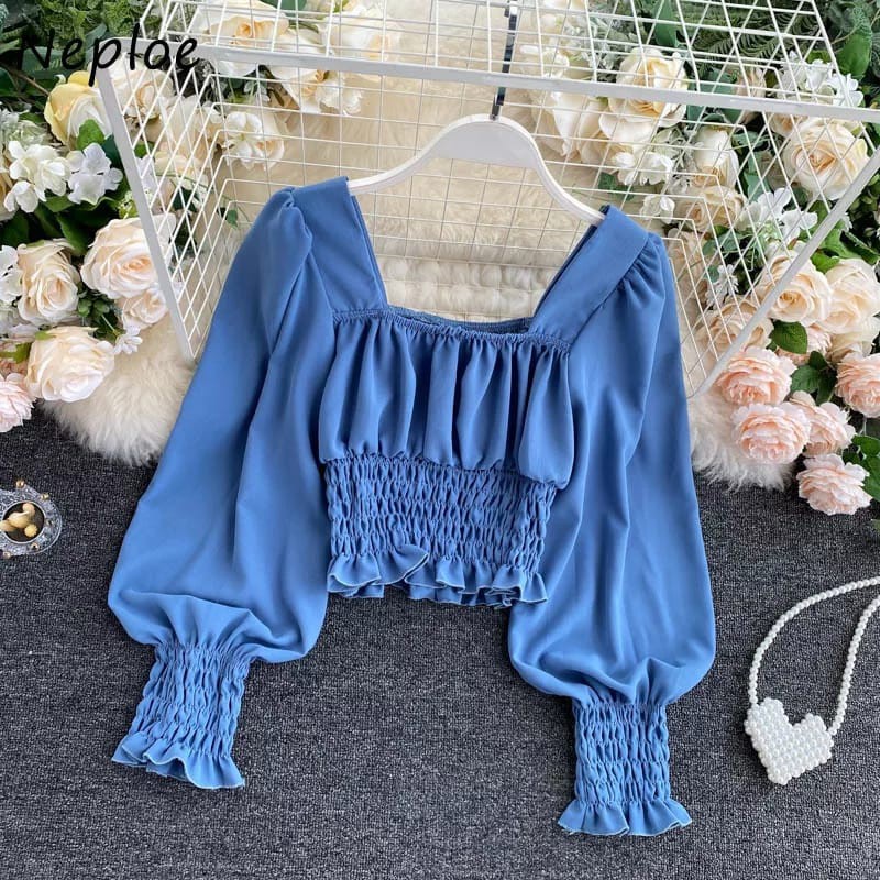 BEFAST - ZEC Blouse HALIZA / Hoka Blouse / Blouse Wanita Kekinian Terlaris / Blouse Polos Karet / Blouse Pesta / Blouse OOTD Remeja Wanita