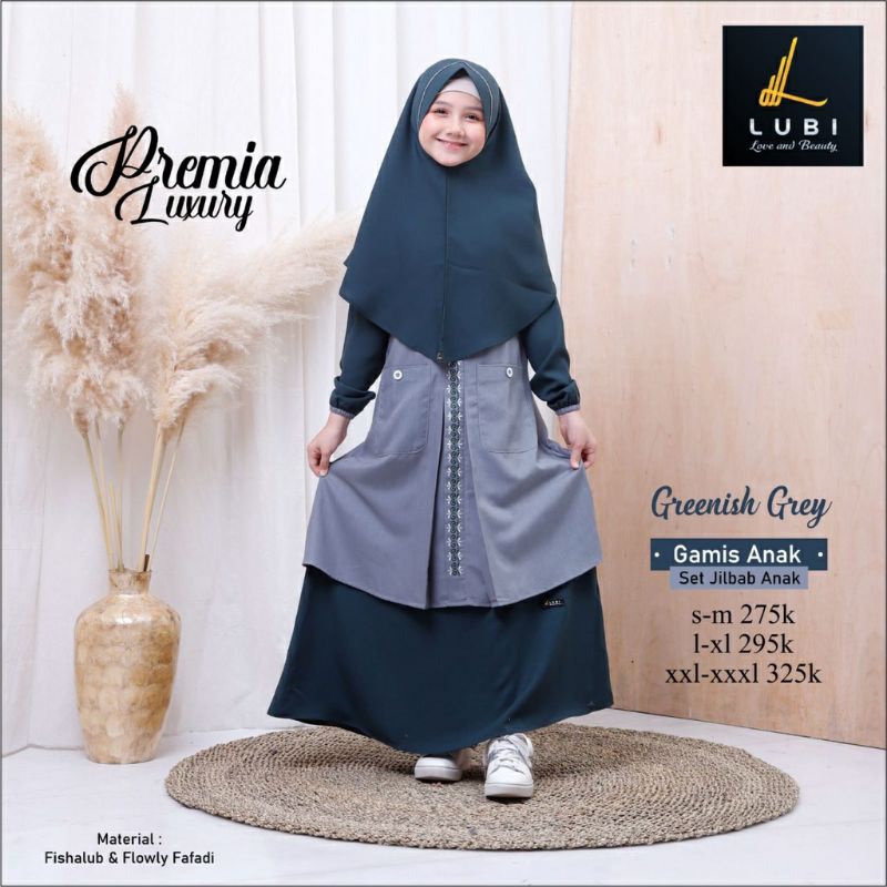 Premia Luxury Greenish Grey Lubi Anak
