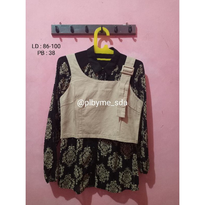 *SALE 2021* TANK TOP CROP OUTER SET KEMEJA TANKTOP