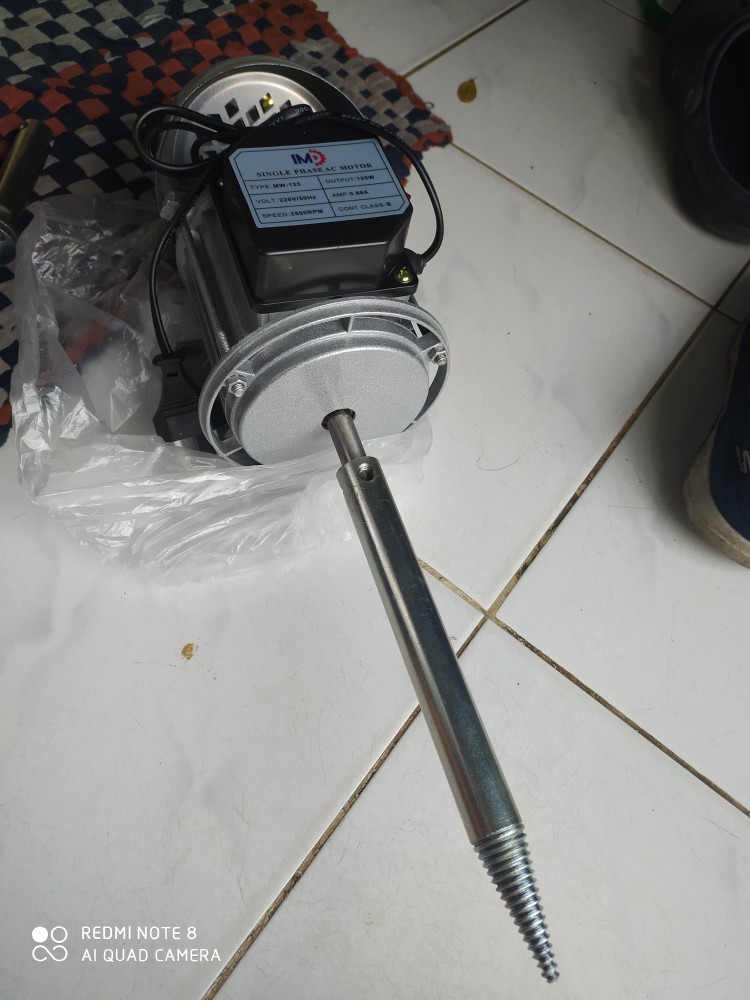 As Poles Panjang 20 Cm Lobang As 12mm