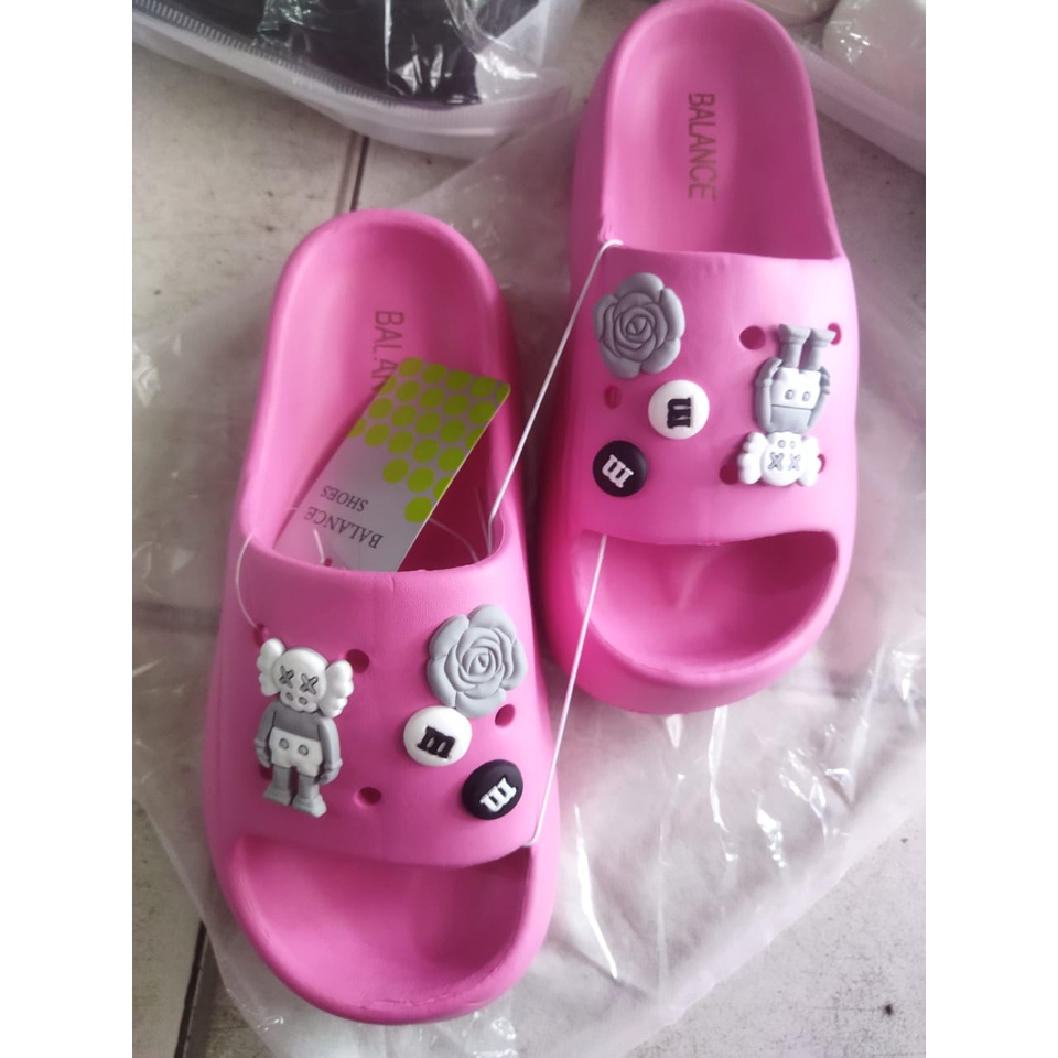 Sandal selop wedges wanita / 7002-A8 ( 36-41 ) / Sandal import terlaris / EVA RUBBER BALANCE