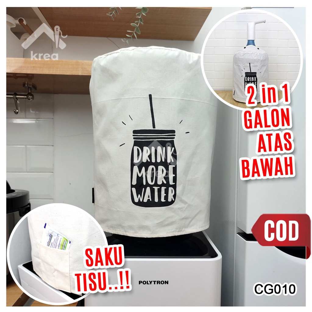 COVER GALON BLACU DRINK MORE WATER CG010