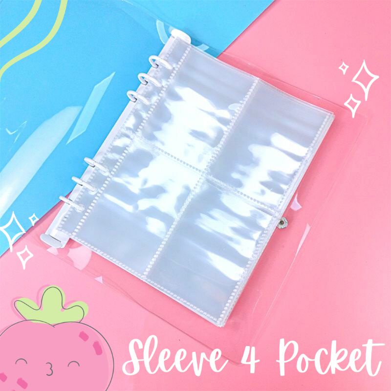 

SN101 Sleeve 4 Pocket & 1 Pocket Photo Card A5 Binder 6 Ring (Minimal 3 Pcs)