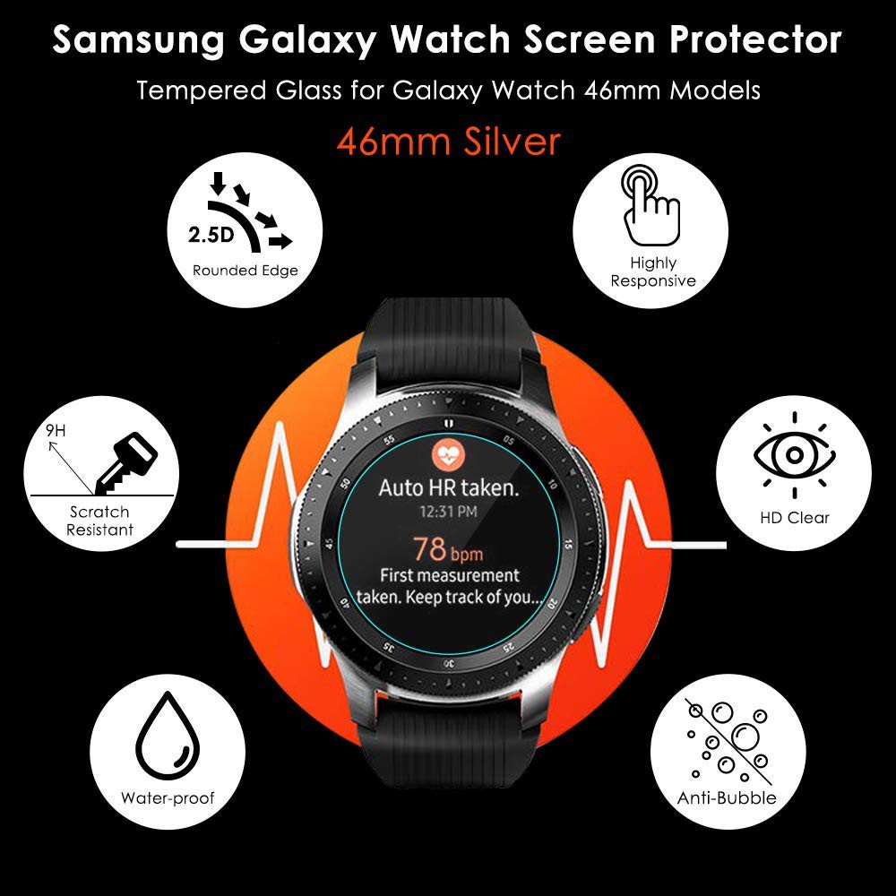 Tempered Glass Jam Tangan Samsung Galaxy Watch 46mm - Diameter Layar 33mm