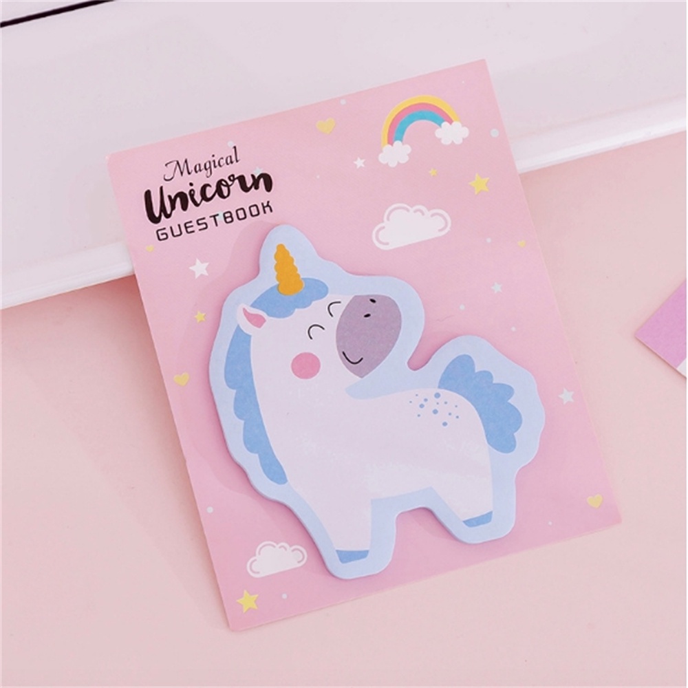 2PCS Lucu Unicorn Memorandum Post-it Notes