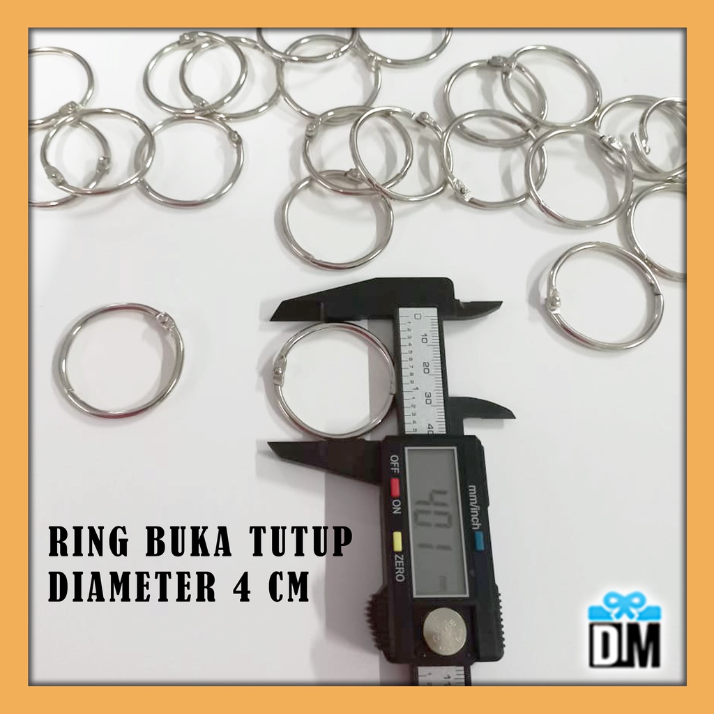 

Ring Buka Tutup 4 CM Ring Binder Satuan Lusinan Ring Kalender Ring O Bulat #M