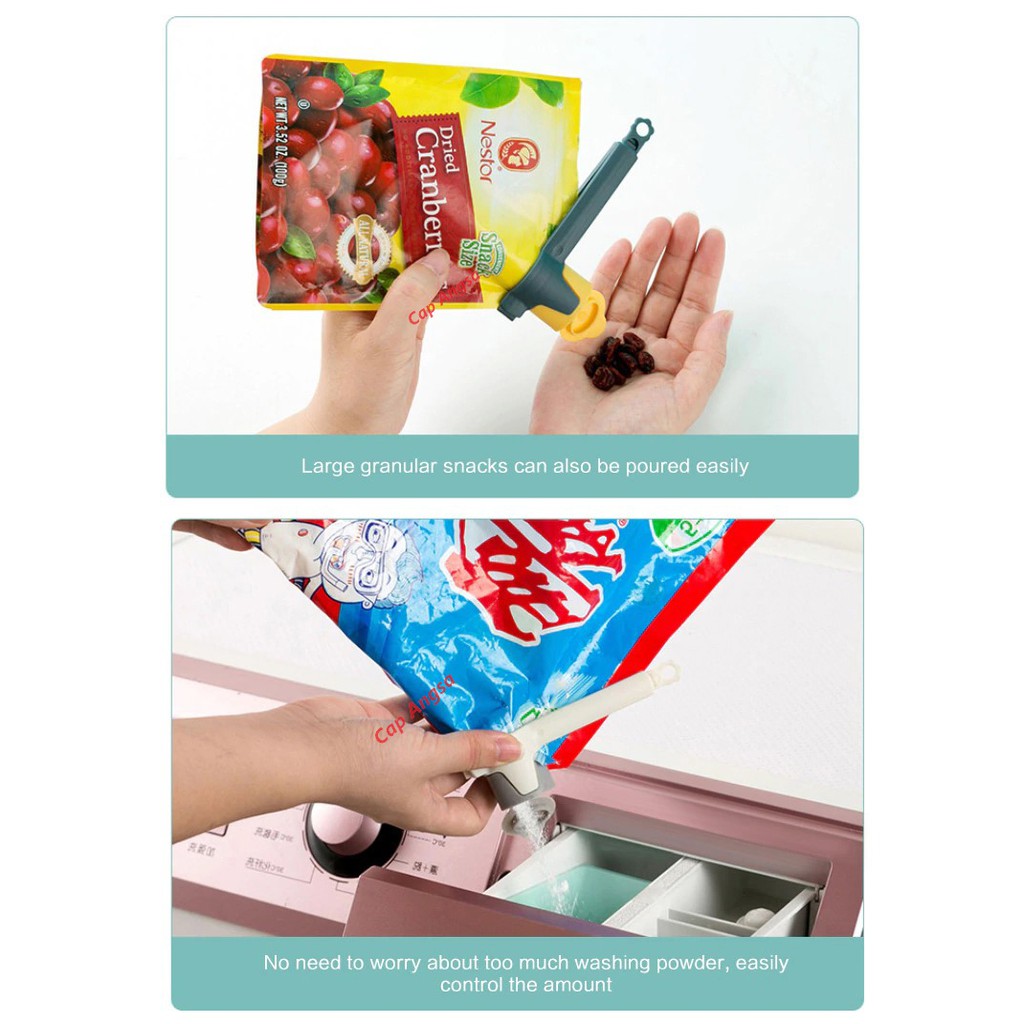 SEAL &amp; POUR BAG CLIP SNACK SEALING CLIPS JEPITAN PENJEPIT CLAMP BAG SEALER PENUTUP KLIP TINY KECIL