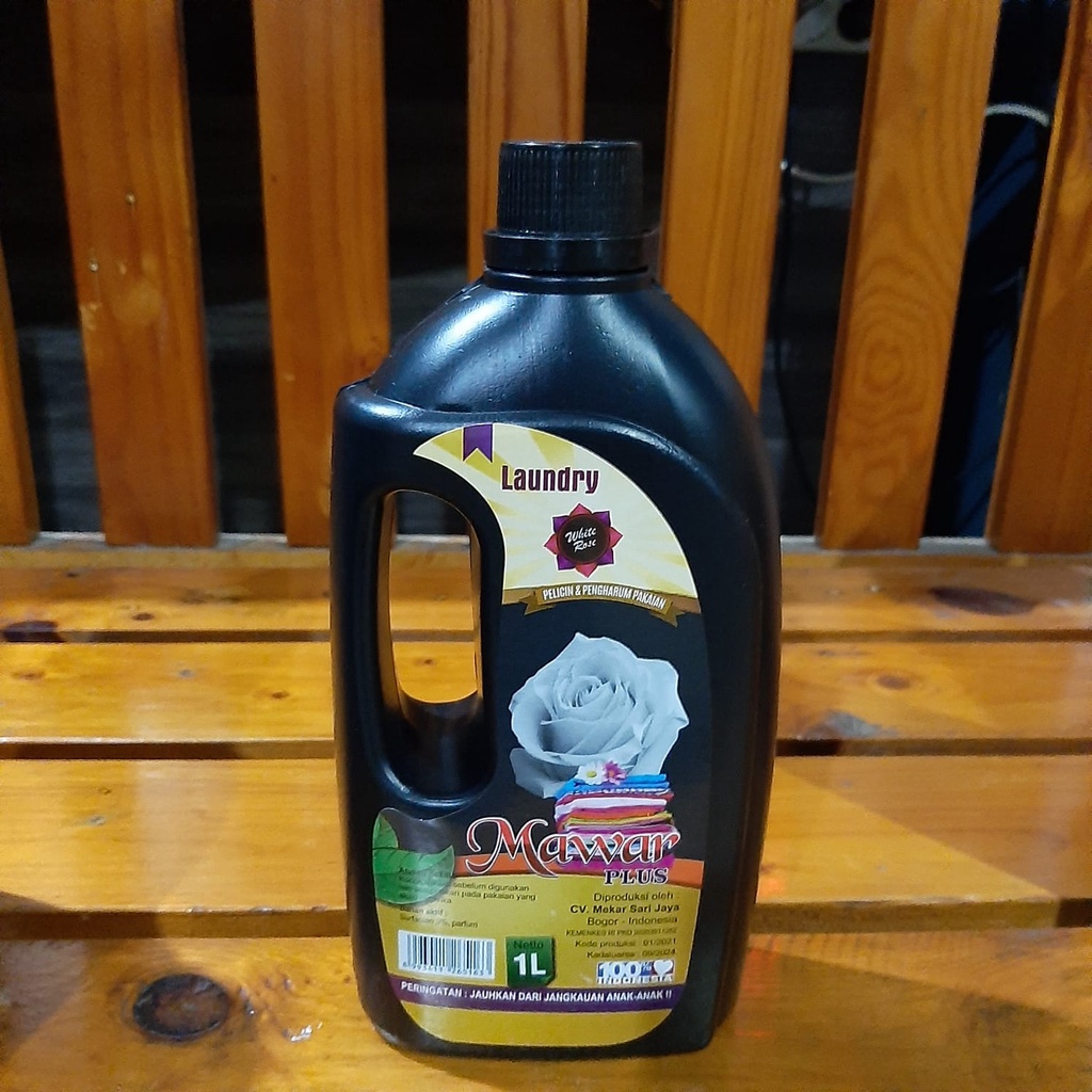 Mawar Pewangi Pakaian Pelicin Setrika Super Laundry Pelembut Baju New Packaging 1 Liter