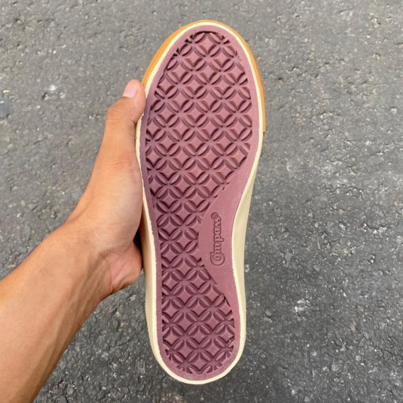 Sepatu Compass Gazelle Pink Frost (Hi Cut/Low Cut) Pria dan Wanita Cappuccino Upgrade-4