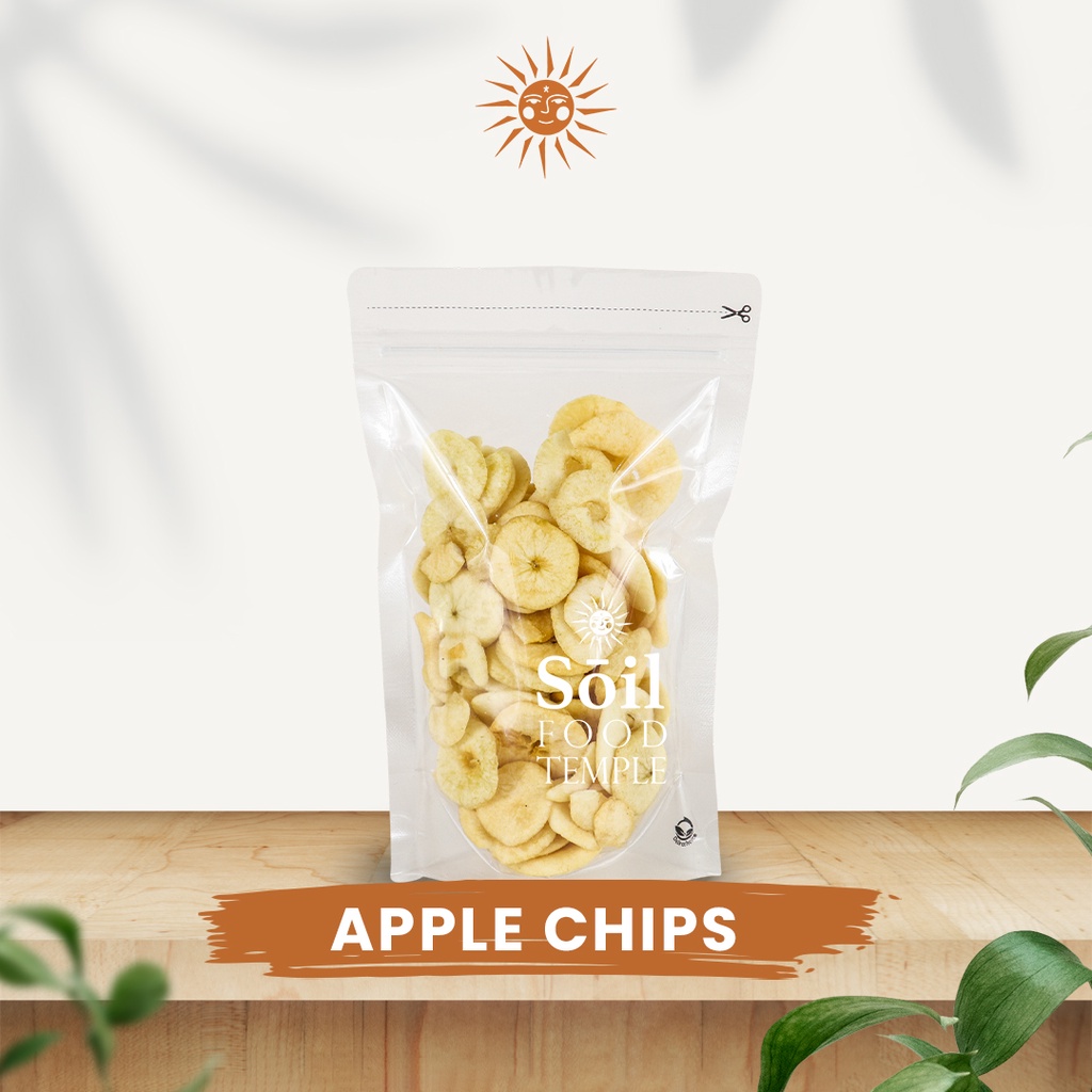 

Apple Chips Keripik Apel Airfry Airfried tanpa minyak, alami 100% tanpa pengawet dan perasa 100gr