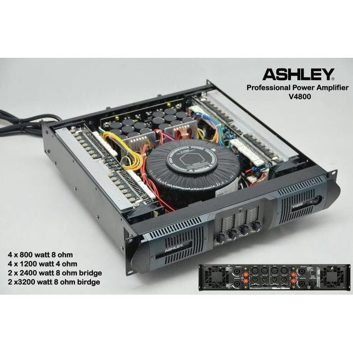 Power Amplifier Ashley V4800 (4channel ) original