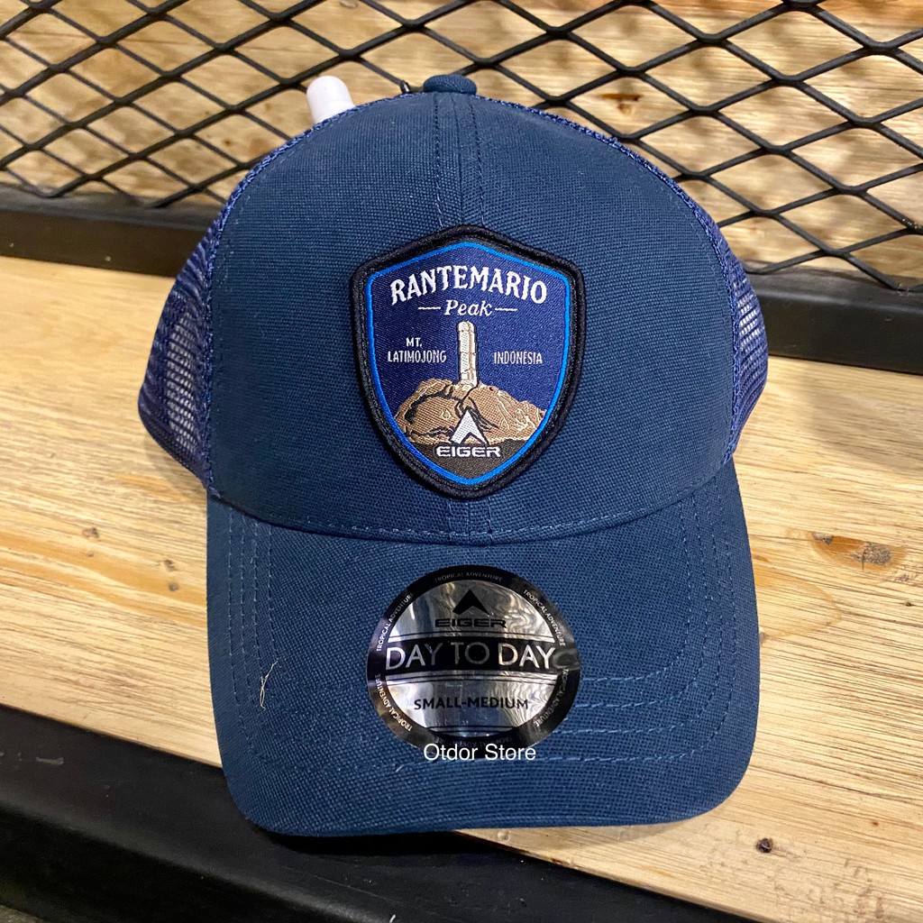 EIGER 1989 TOPI BASEBALL PRIA TRUCKER RANTEMARIO - NAVY