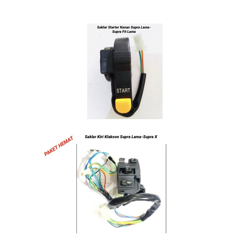 SAKLAR KANAN KIRI HANDLE HANDEL SWITCH STARTER KLAKSON SET SUPRA LAMA