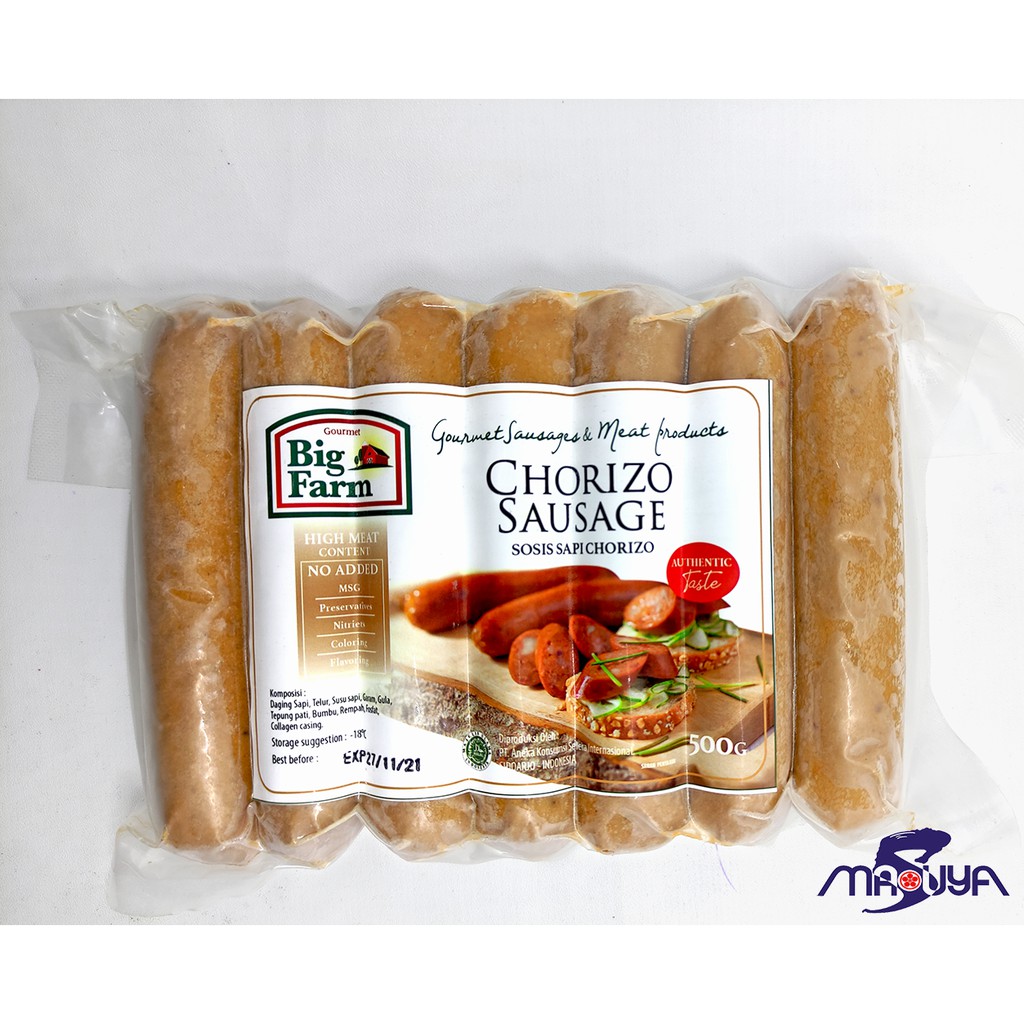 

Big Farm Sausage Chorizo / Sosis Sapi Chorizo 500Gr - F0247