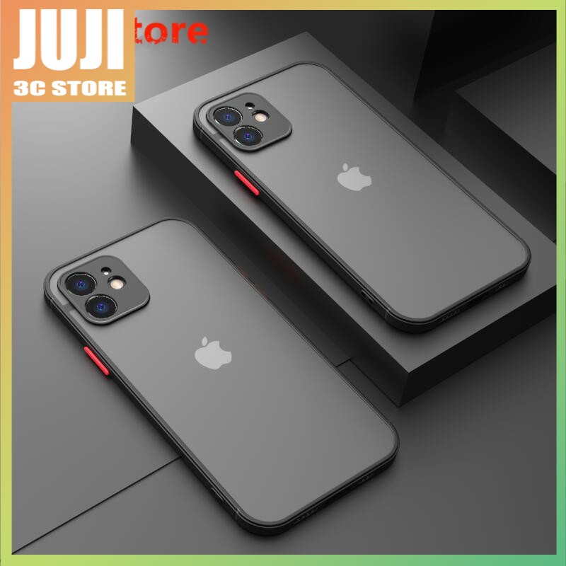 Shockproof Silicone Bumper Phone Case iPhone 11 Pro Max Mini X XR XS MAX 8 7 6 6S Plus SE 2020 Luxury Transparent Matte Cover