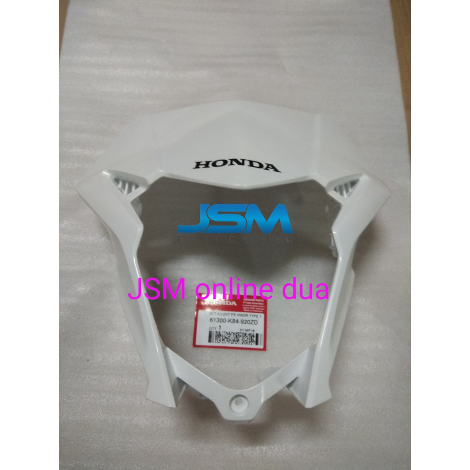 COVER BATOK LAMPU DEPAN CRF 150 PUTIH 61300-K84-920ZD ORI HONDA