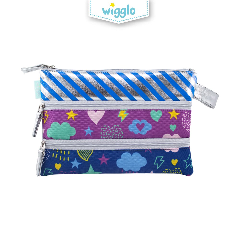 

Wigglo Triple Pouch Girly Doodles
