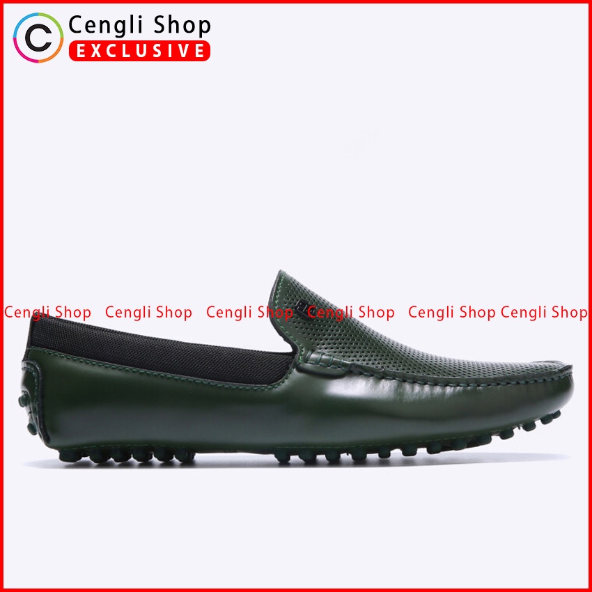 SEPATU LOAFER EVERBEST PRIA ORIGINAL PANSUS KULIT BRANDED HIJAU EM45