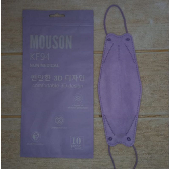 Masker KF94 Mouson/ Careion/ Lainnya Embos 10pcs dan merk lainnya isi 10pcs