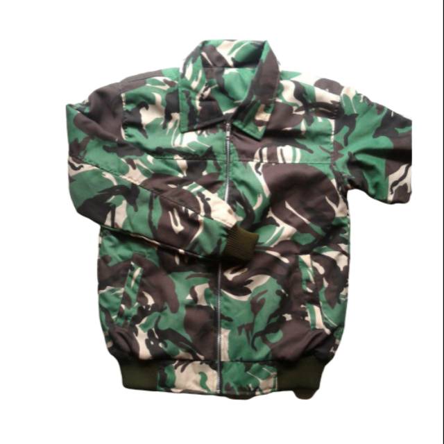Jaket bomber loreng army TNI