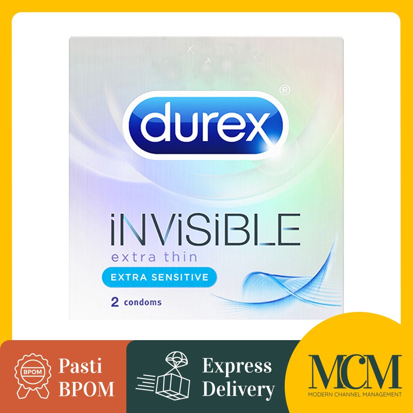 Kondom Durex Invisible isi 2 Pcs - Kondom Tipis Durex