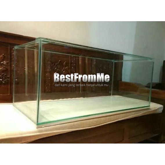 dipesan Aquarium akuarium custom ukuran 100x45x50 cm 100 x 45 x 50 kaca 8 mm stok terbatas