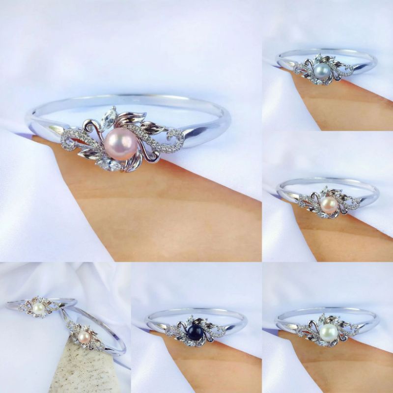 Gelang mutiara lombok|Gelang mutiara asli lombok|Gelang mutiara|Gelang lapis emas mutiara asli|Gelan